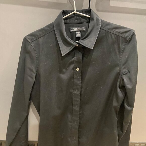 Banana Republic Black Fitted Shirt – Non-Iron – Size XS - Picture 1 of 3